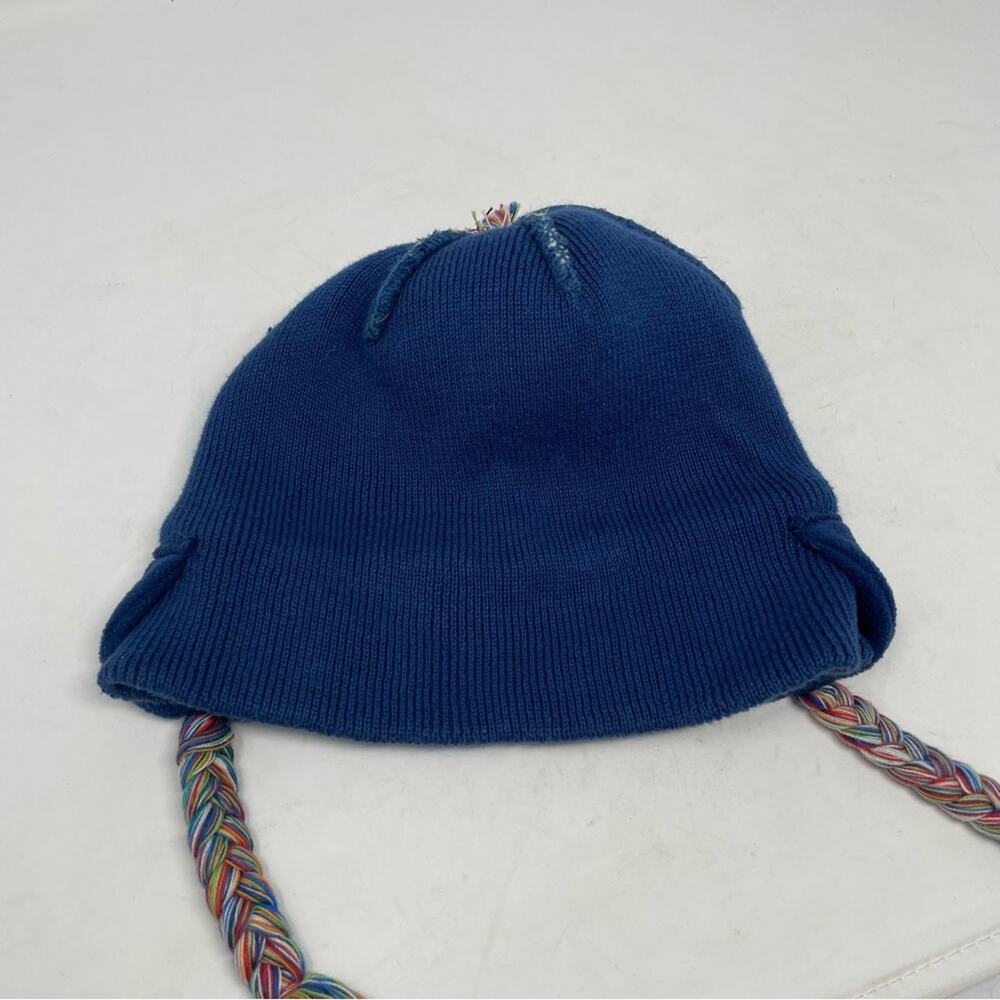 Hanna Anderson Navy Muti Color Pom  Pom Winter Hat Small - Picture 8 of 9
